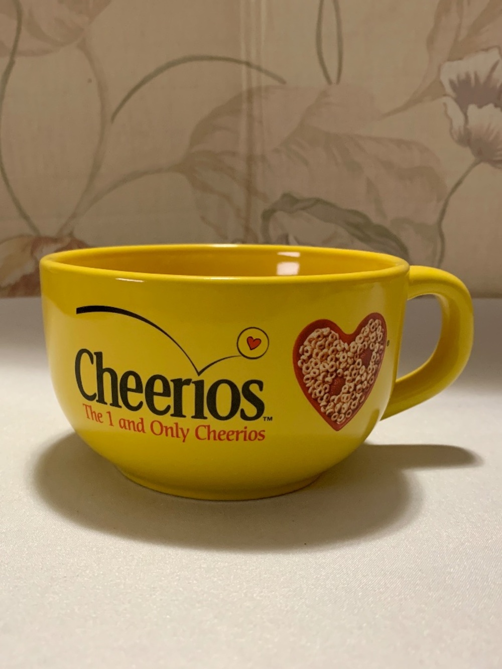 General Mills Cheerios 2005 Large Yellow Cereal Bowl or Soup Mug with Handle